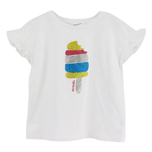 SONIA RYKIEL KIDS GIRLS COTTON T-SHIRT 8 YEARS