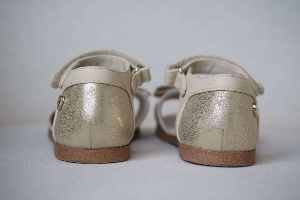 MAYORAL GIRLS GOLD BOW SANDALS EU 25 UK 7.5