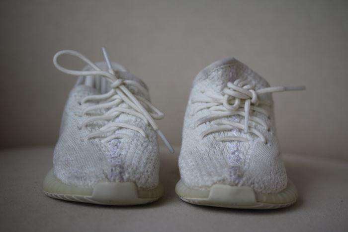 ADIDAS YEEZY KIDS BOOST 350 CREAM WHITE TRAINERS EU 23.5 UK 6.5