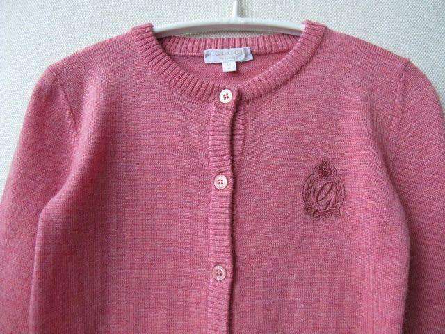 GUCCI BABY PINK CARDIGAN 36 MONTHS