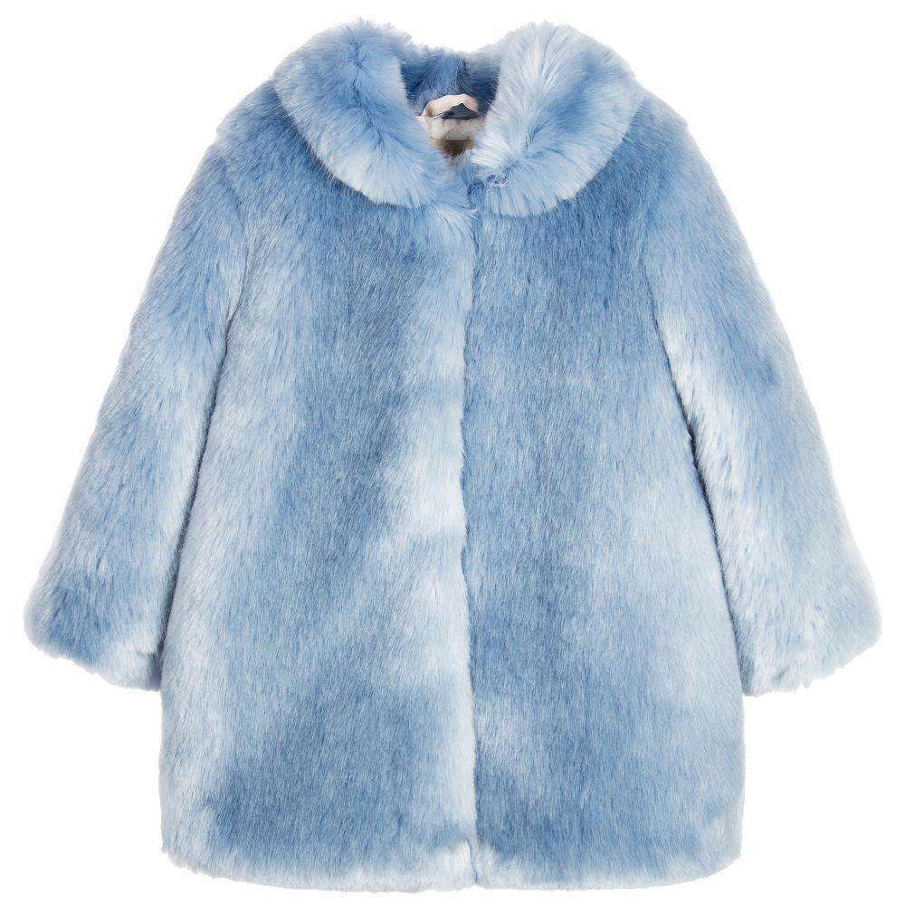 HUCKLEBONES LONDON KIDS GIRLS FAUX FUR JACKET 6 YEARS