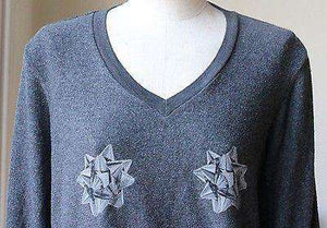WILDFOX WRAPPING PARTY BAGGY BEACH V SWEATER SMALL