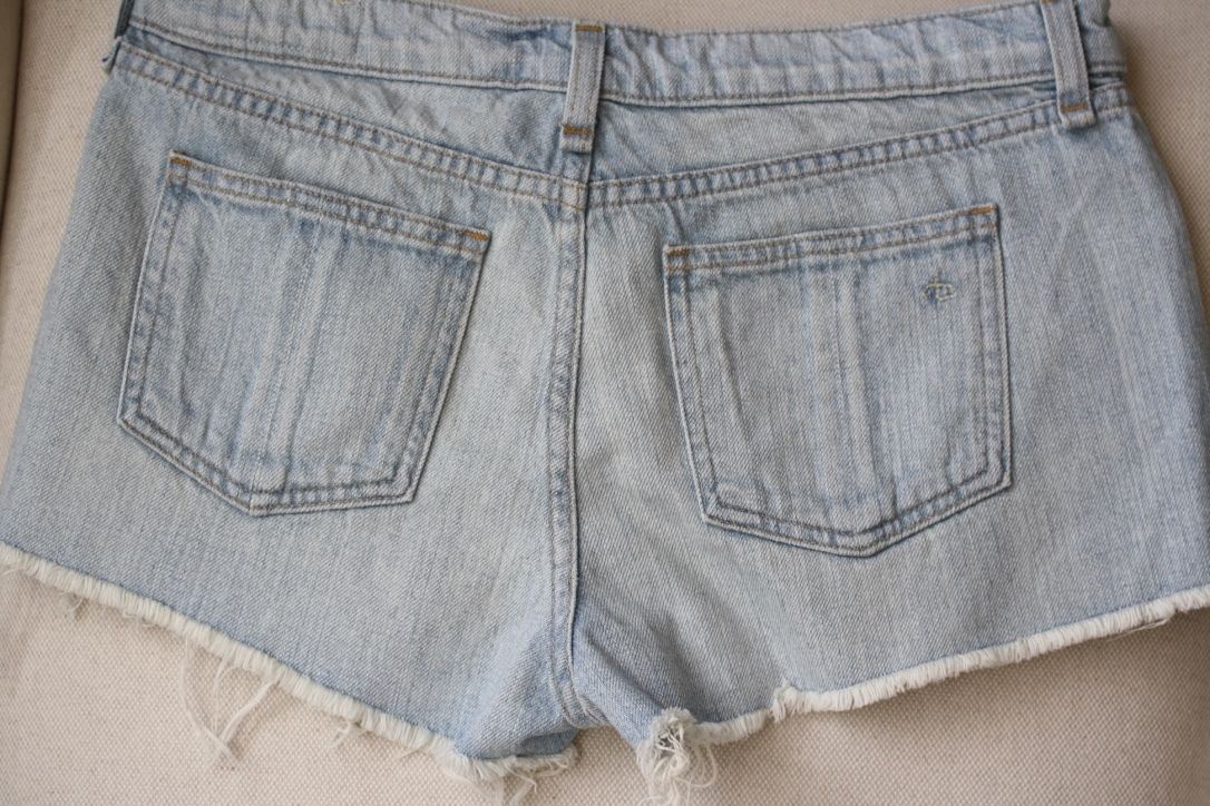 RAG AND BONE HIGHBURY DENIM CUTOFF SHORTS W27 UK 8/10