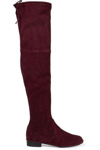 STUART WEITZMAN LOWLAND SUEDE OVER-THE-KNEE BOOTS US 7 UK 4.5 EU 37.5