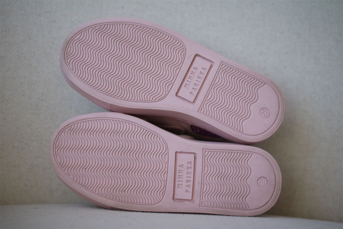 MINNA PARIKKA MINI GIRLS PINK VELCRO TRAINERS EU 25 UK 7.5
