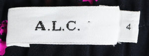 A.L.C. FLORAL PRINT SILK CREPE SHORTS US 4 UK 8