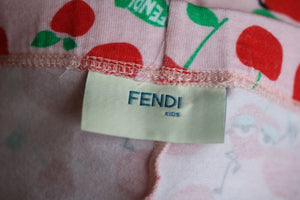 FENDI GIRLS CHERRY PRINT LEGGINGS 5 YEARS
