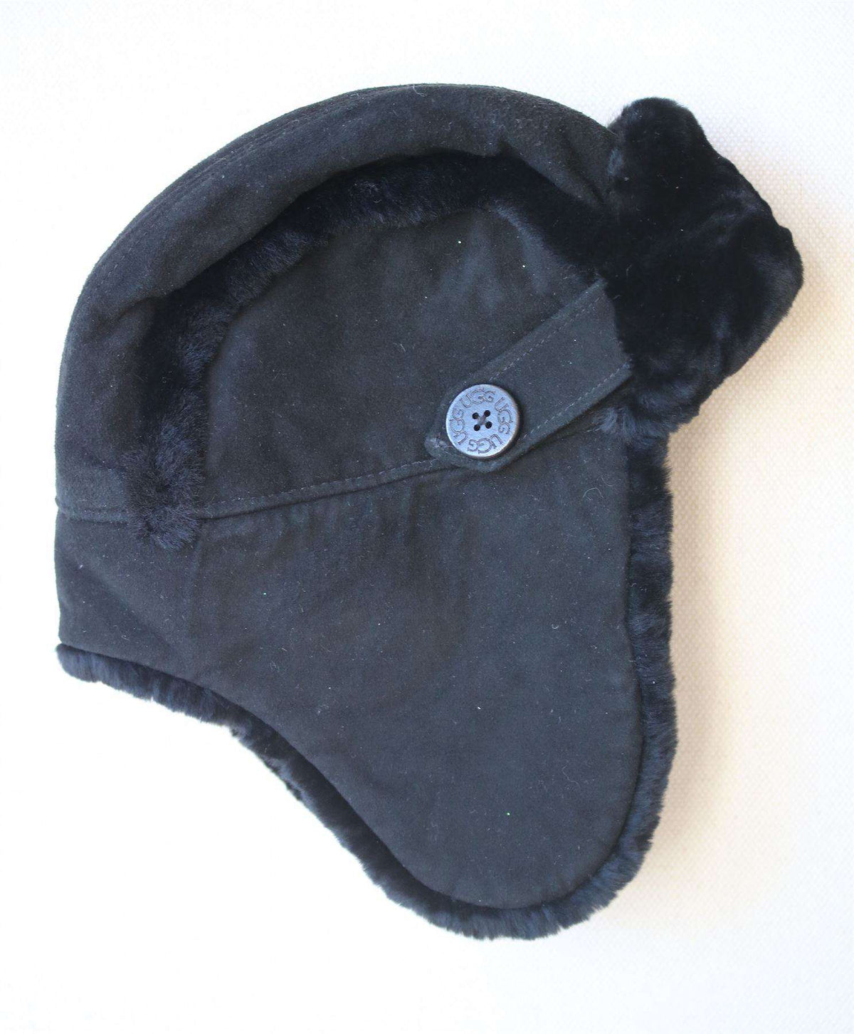 UGG KIDS BAILEY BLACK AVIATOR HAT 4-6 YEARS
