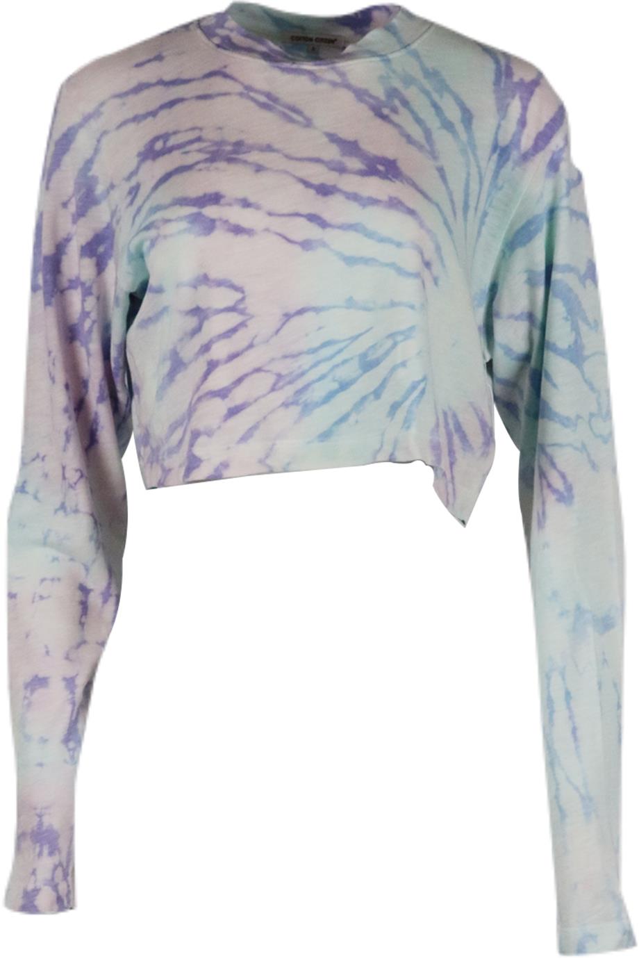 COTTON CITIZEN CROPPED TIE DYED COTTON TOP SMALL