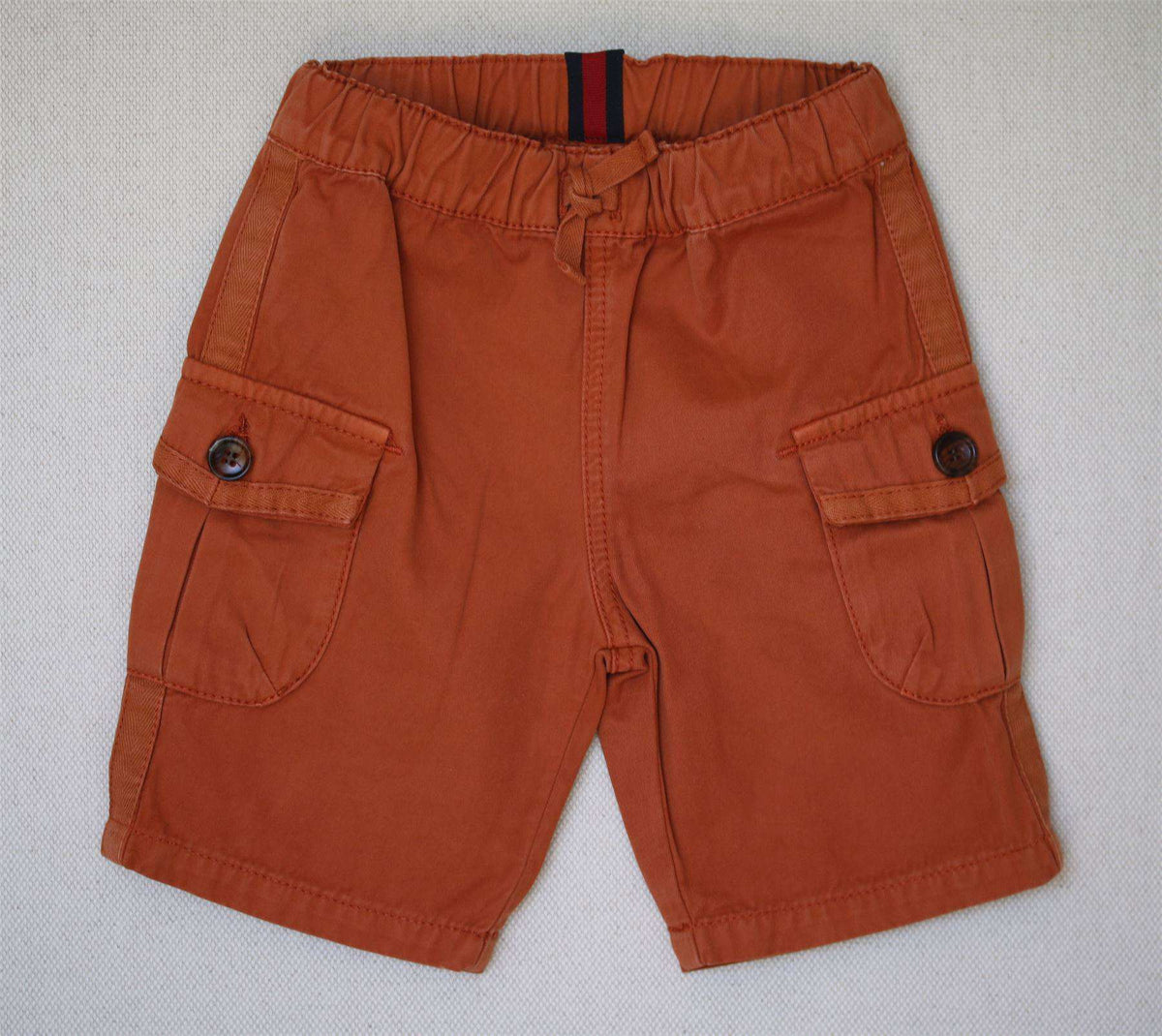 GUCCI BABY BOYS TERRACOTTA CARGO SHORTS 9-12 MONTHS