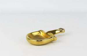 GUCCI VINTAGE HORSEBIT SILVER TONE ASHTRAY