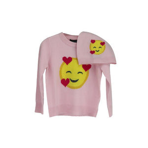 SOFIA CASHMERE KIDS GIRLS CASHMERE SWEATER WITH HAT 2 YEARS