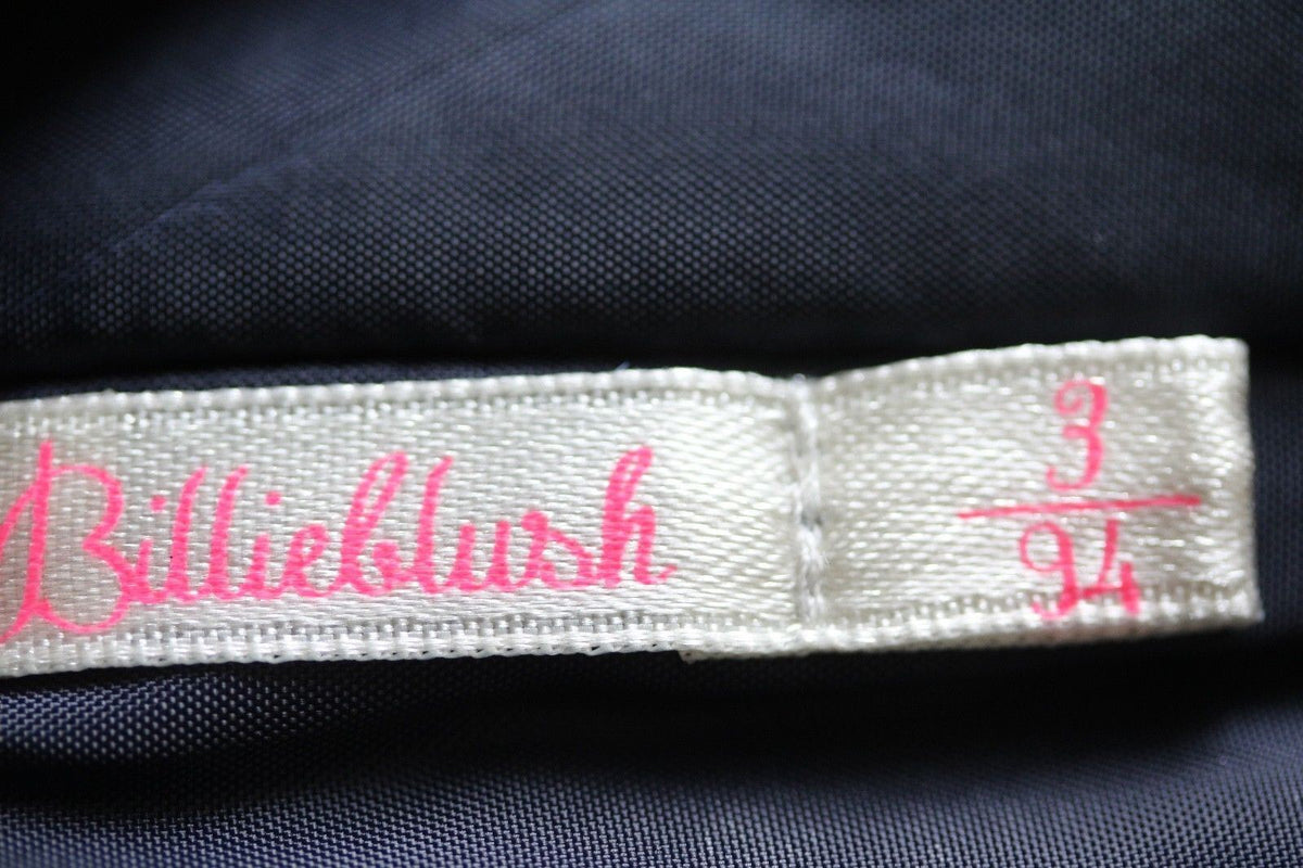 BILLIEBLUSH GIRLS NAVY BLUE VELVET DRESS 3 YEARS