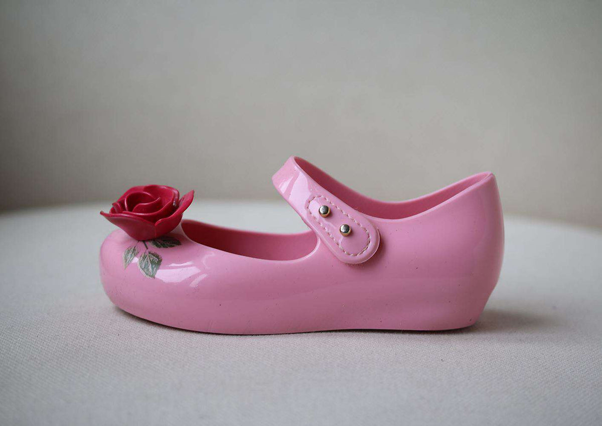 MINI MELISSA GIRLS BEAUTY AND THE BEAST JELLY SHOES EU 25/26 UK 8/9