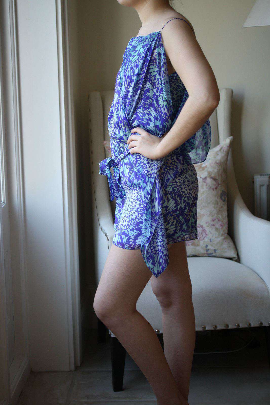 MATTHEW WILLIAMSON COVERUP KAFTAN PETAL DRESS UK 10