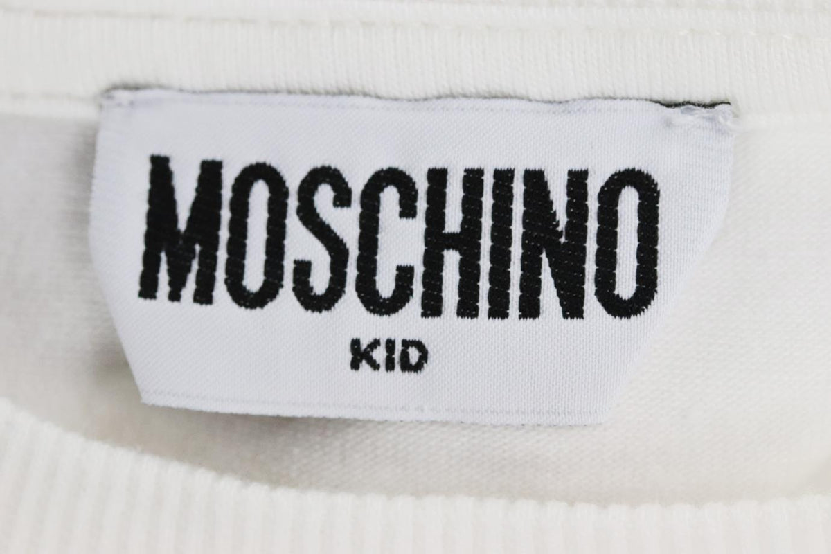 MOSCHINO KIDS GIRLS LOGO COTTON TOP 6 YEARS