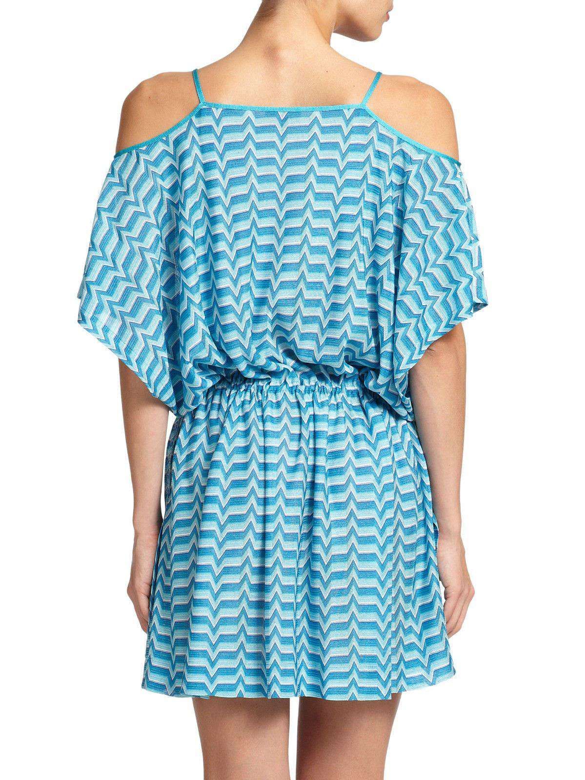 MISSONI MARE CUT OUT KAFTAN COVERUP DRESS IT 42 UK 10