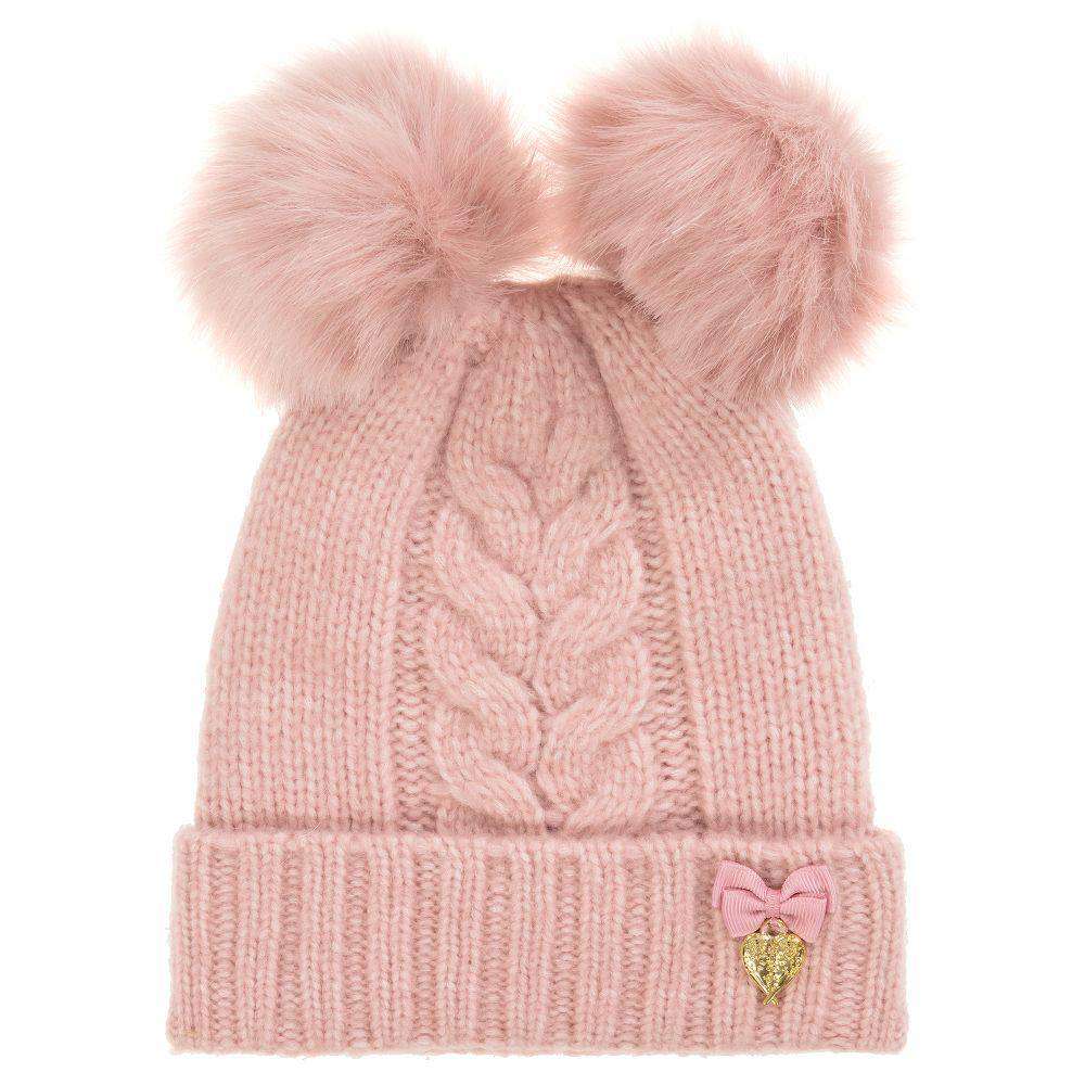 ANGEL'S FACE KIDS GIRLS POM POM HAT MEDIUM