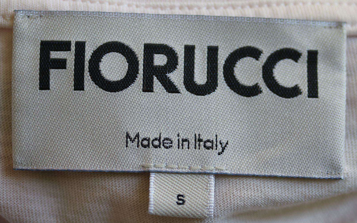 FIORUCCI VINTAGE CHERRIES JERSEY CROP T-SHIRT SMALL