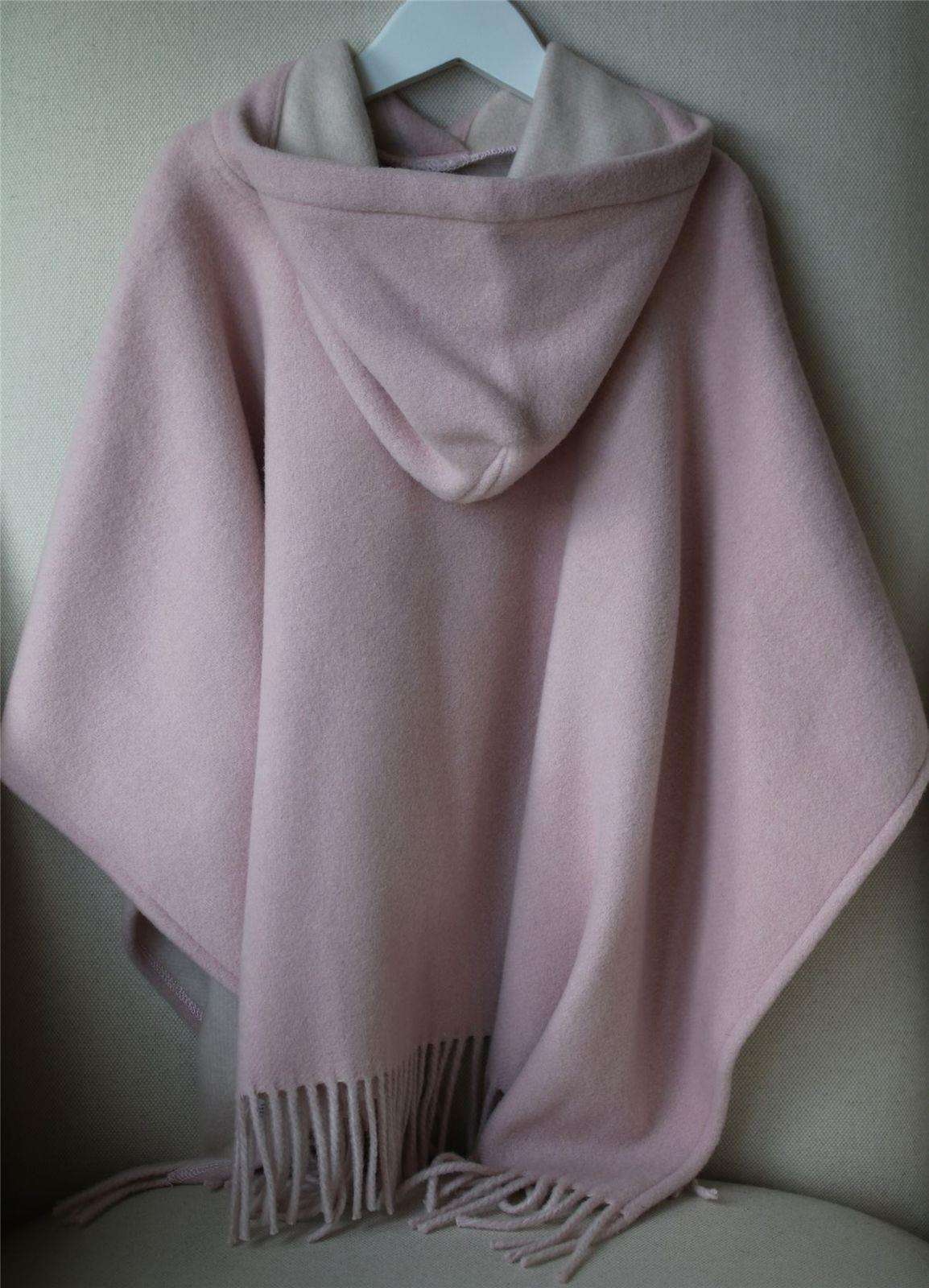 IL GUFO KIDS GIRLS FRINGED WOOL PONCHO 4 YEARS