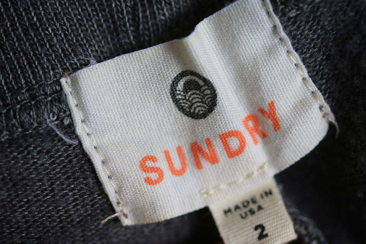 SUNDRY STRIPED GREY SWEATPANTS SIZE 2 UK 10