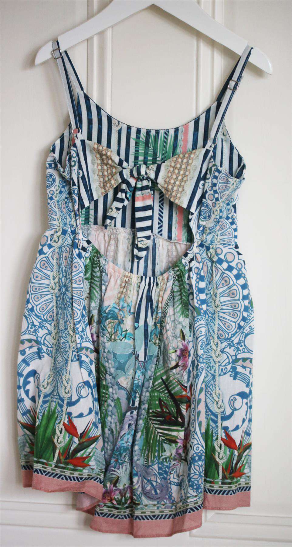 CAMILLA KIDS GIRLS EMBELLISHED PRINTED COTTON DRESS 6 YEARS