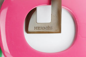 HERMÈS DUNCAN HORN AND LACQUER LARIAT NECKLACE
