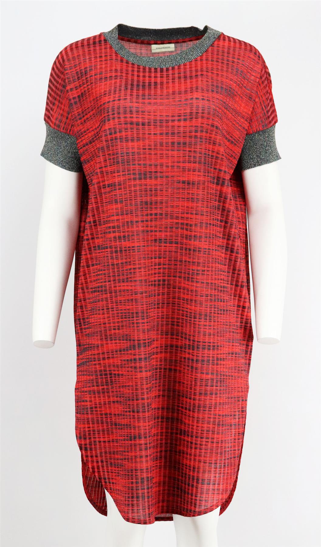 BY MALENE BIRGER RIBBED KNIT MIDI DRESS LARGE
