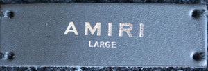 AMIRI STRIPED WOOL BLEND CARDIGAN LARGE