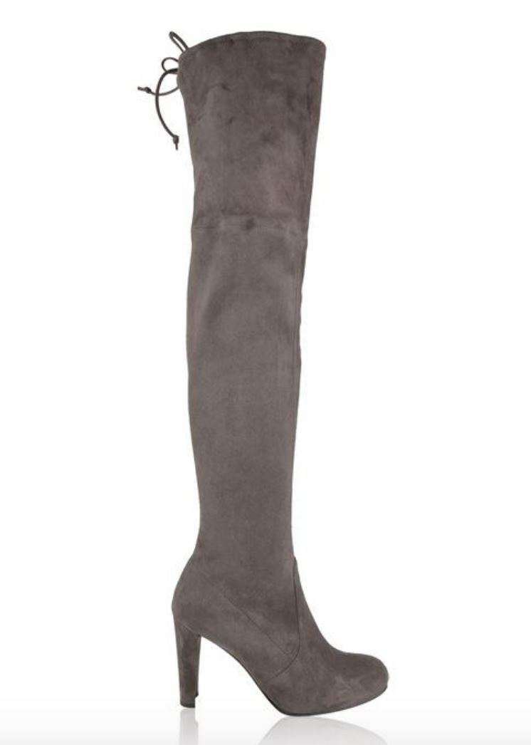 STUART WEITZMAN HIGHLAND SUEDE OVER THE KNEE BOOTS EU 37.5 UK 4.5 US 7