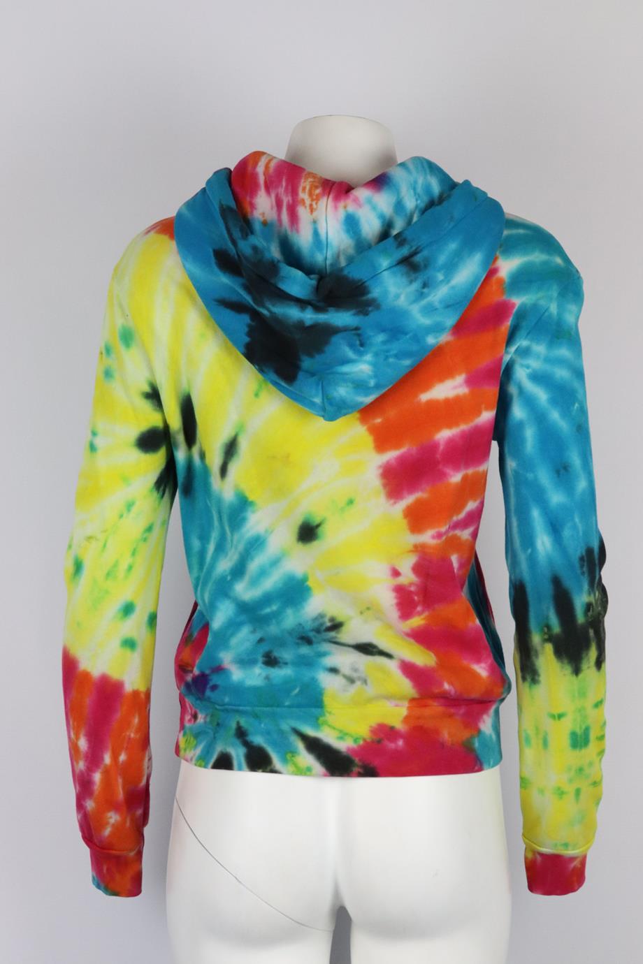 COTTON CITIZEN TIE DYED COTTON JERSEY HOODIE SMALL