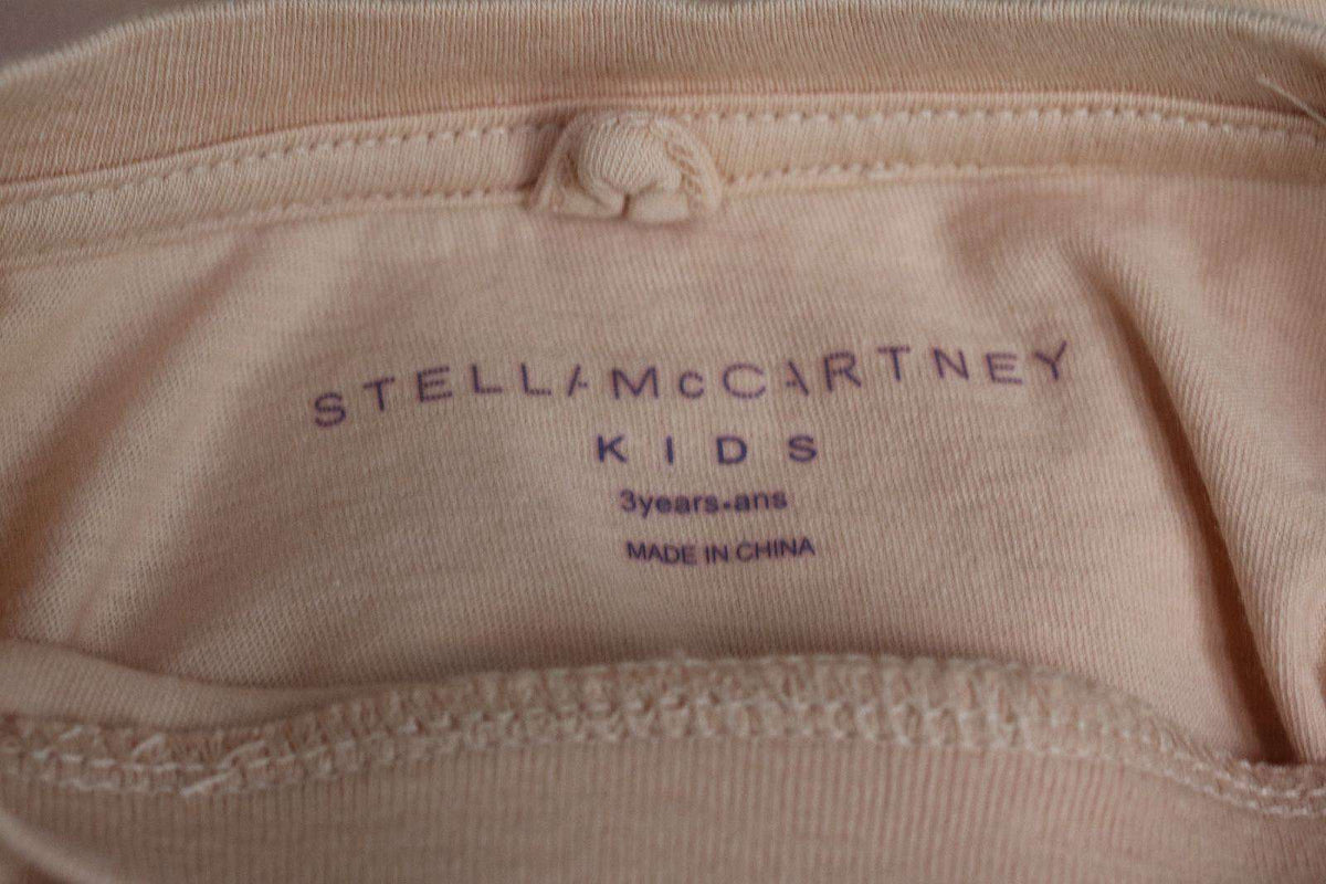 STELLA MCCARTNEY KIDS BABY GIRLS PEACH PINK HORSE PRINT ARLO TOP 3 YEARS