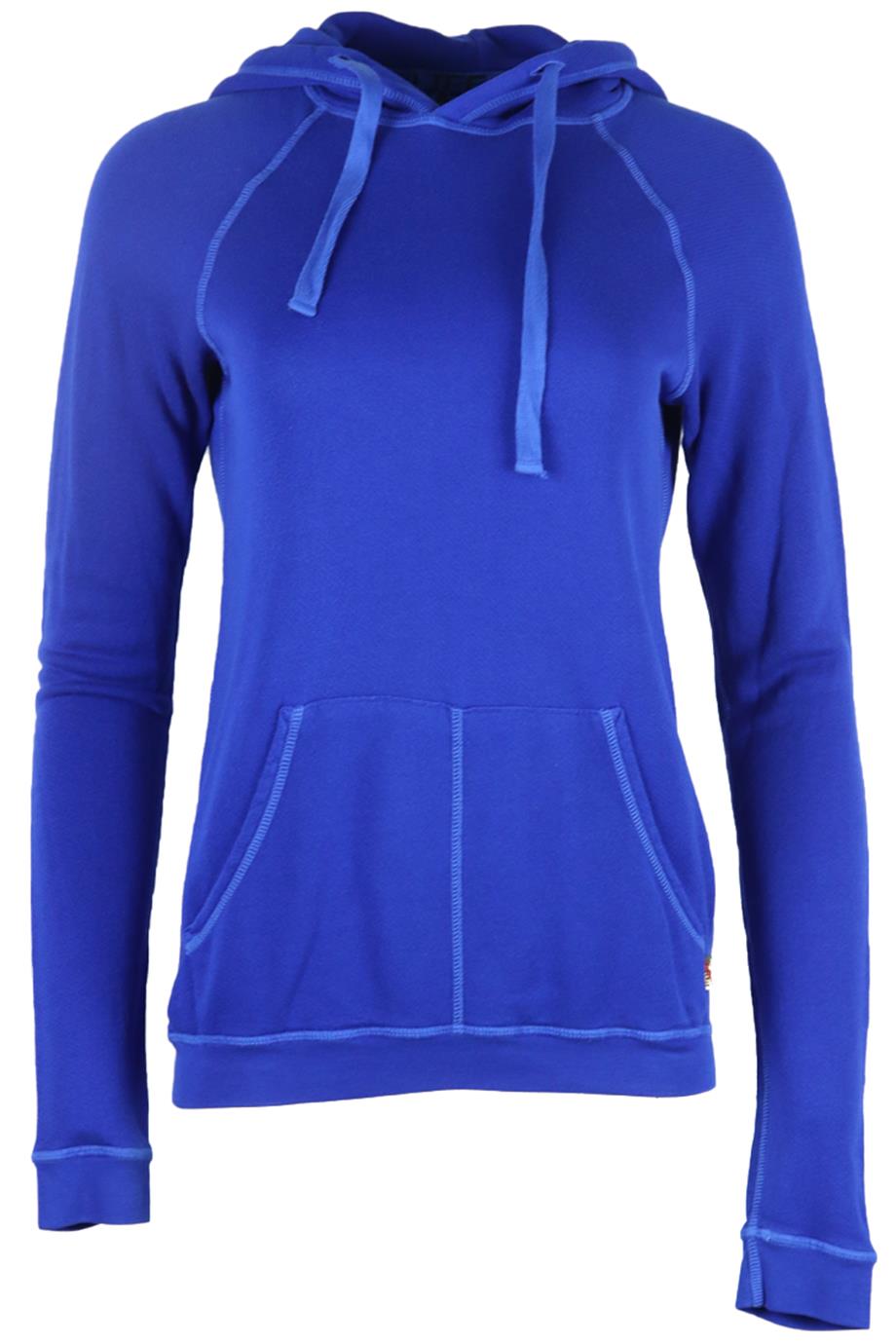 FREE CITY PRINTED COTTON JERSEY HOODIE SMALL