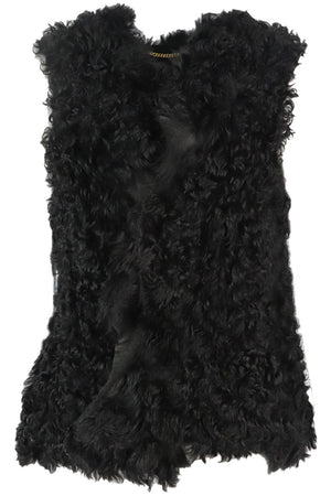 DOLCE AND GABBANA REVERSIBLE SHEARLING GILET SMALL