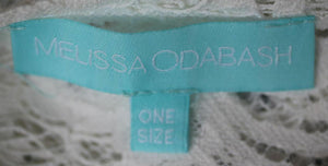 MELISSA ODABASH KATE COTTON BLEND LACE KAFTAN ONE SIZE