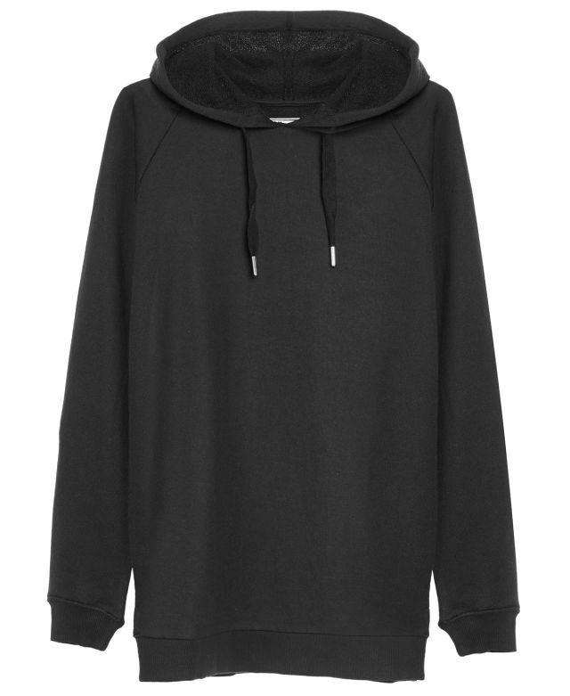 ZOE KARSSEN BASIC BLACK TE HOODIE SMALL