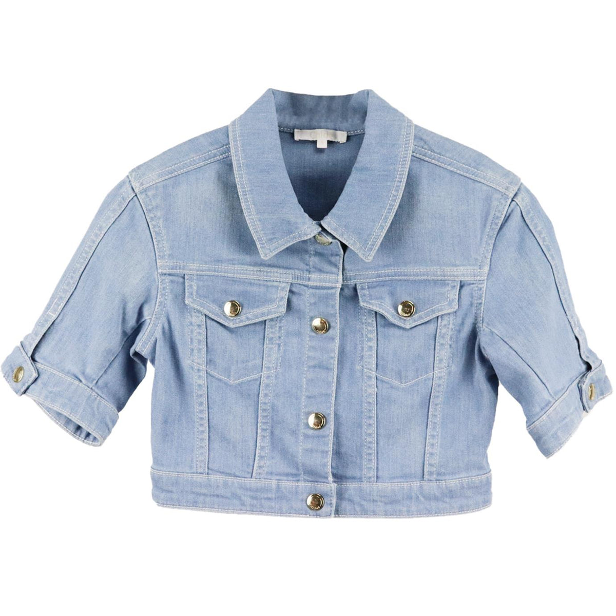 CHLOÉ KIDS GIRLS DENIM JACKET 8 YEARS