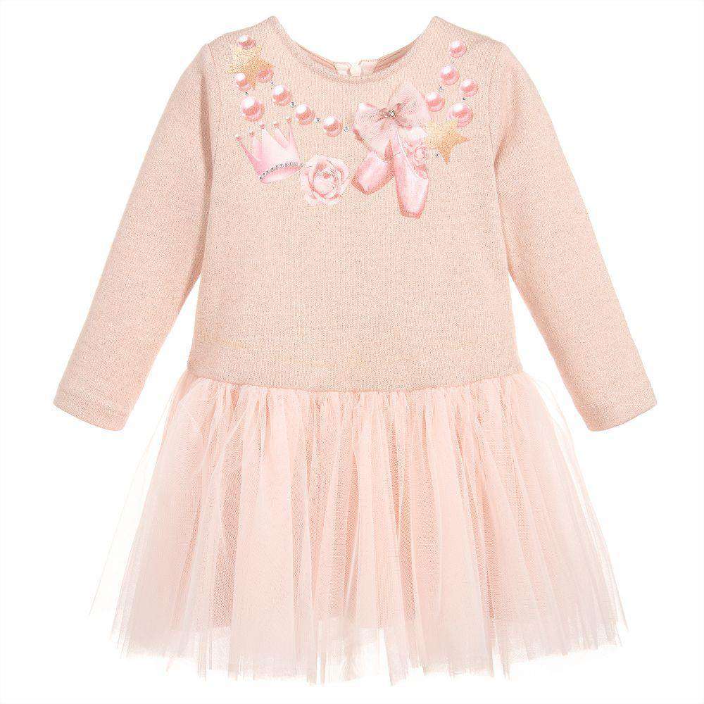 BALLOON CHIC KIDS GIRLS JERSEY AND TULLE DRESS 5 YEARS