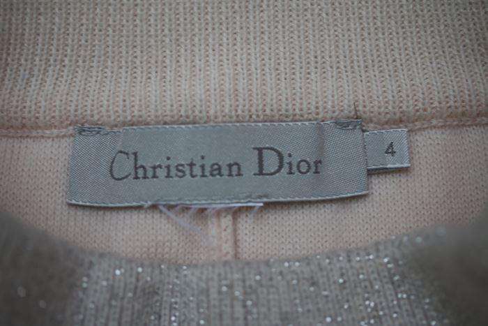 DIOR GIRLS PINK KNIT TRACKSUIT 4 YEARS