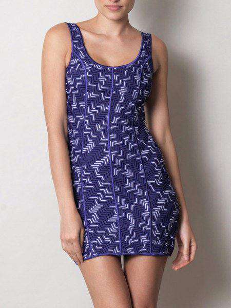 MISSONI MARE ZIGZAG PURPLE BACKLESS SWIM DRESS IT 40 UK 8