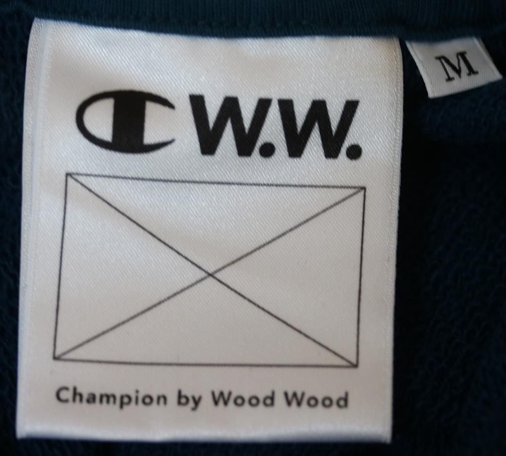 CHAMPION X WOOD WOOD JUDD COTTON HOODED SWEATSHIRT MEDIUM