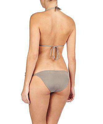 MELISSA ODABASH BEIGE TRUFFLE CORSICA HALTER BIKINI UK 12/10
