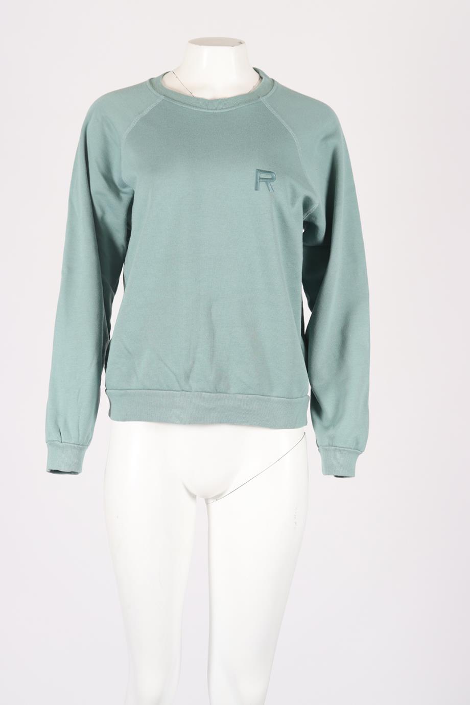 RAGDOLL EMBROIDERED COTTON JERSEY SWEATSHIRT SMALL