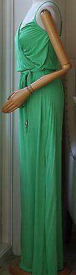 MELISSA ODABASH COVERUP GREEN ZOE KAFTAN MAXI DRESS SMALL