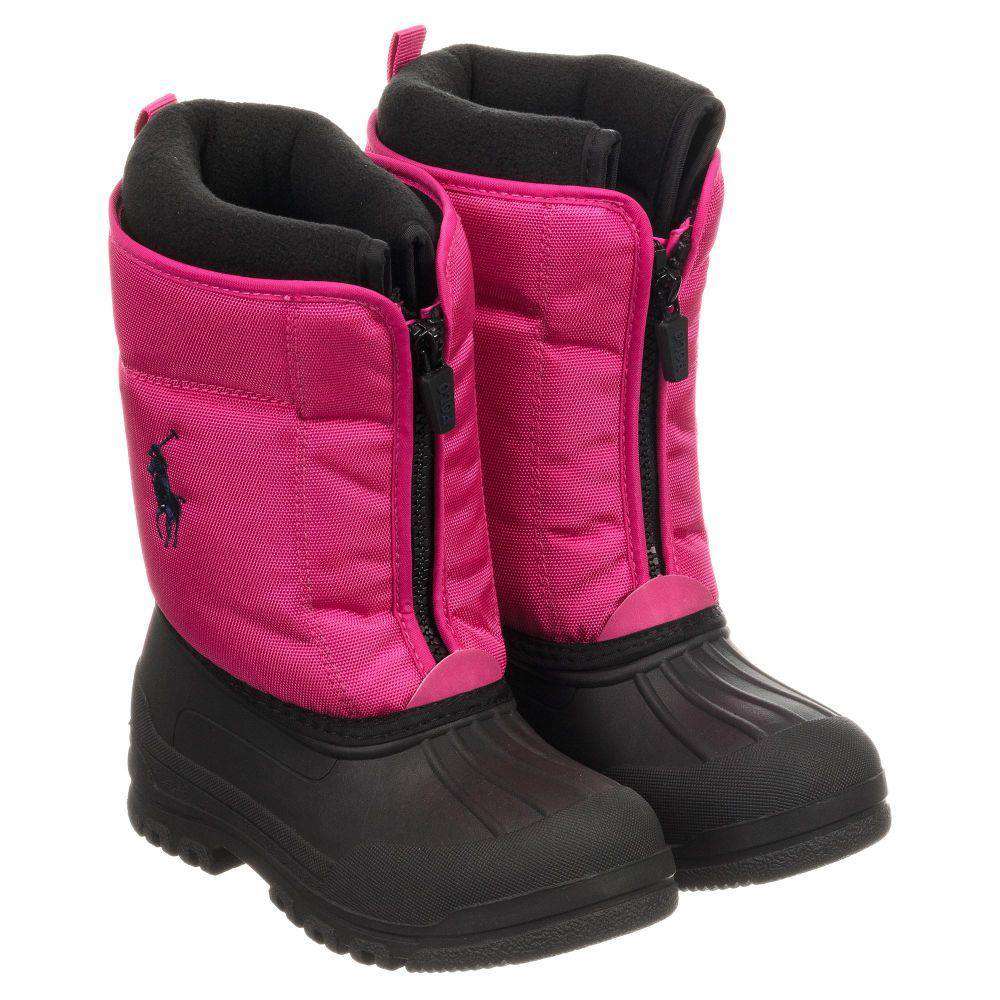 POLO RALPH LAUREN KIDS GIRLS VANCOUVER SNOW BOOTS EU 25 UK 8