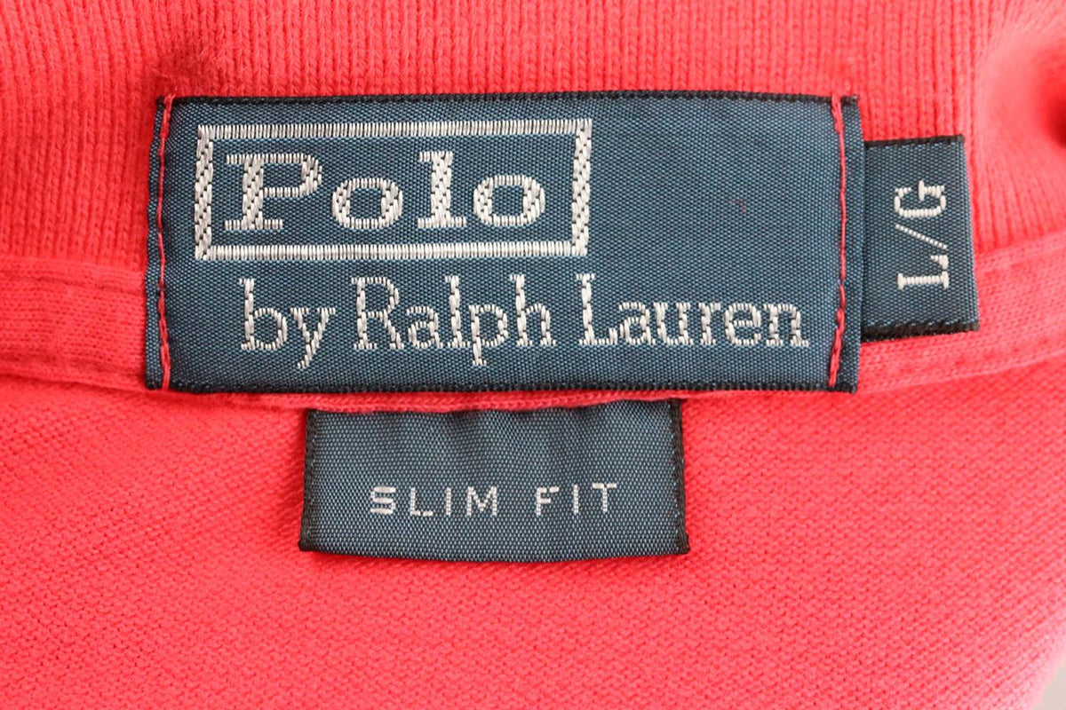 POLO RALPH LAUREN MEN'S SLIM FIT COTTON PIQUÉ POLO SHIRT LARGE