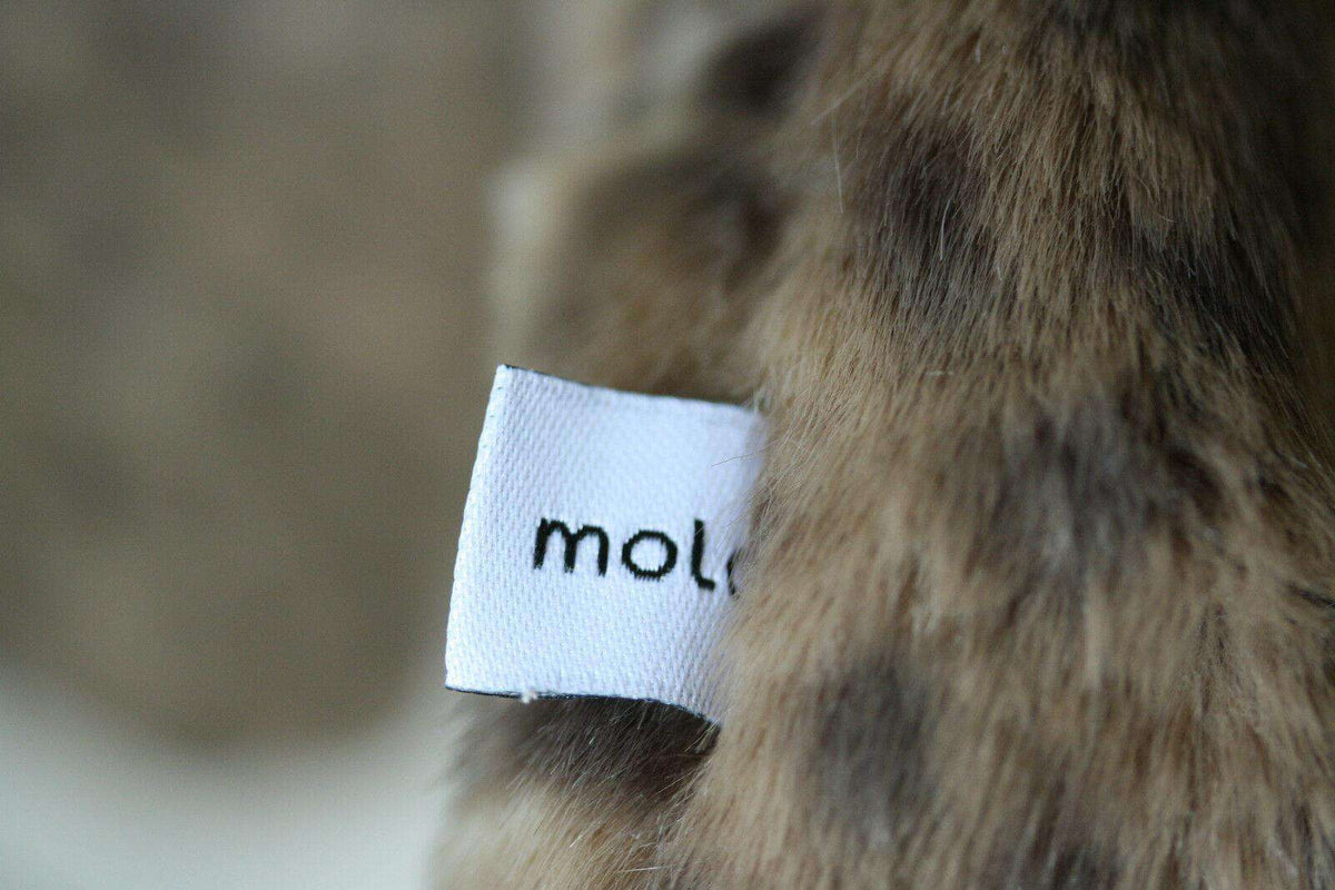 MOLO KIDS GIRLS LEOPARD FAUX FUR COAT 3 YEARS
