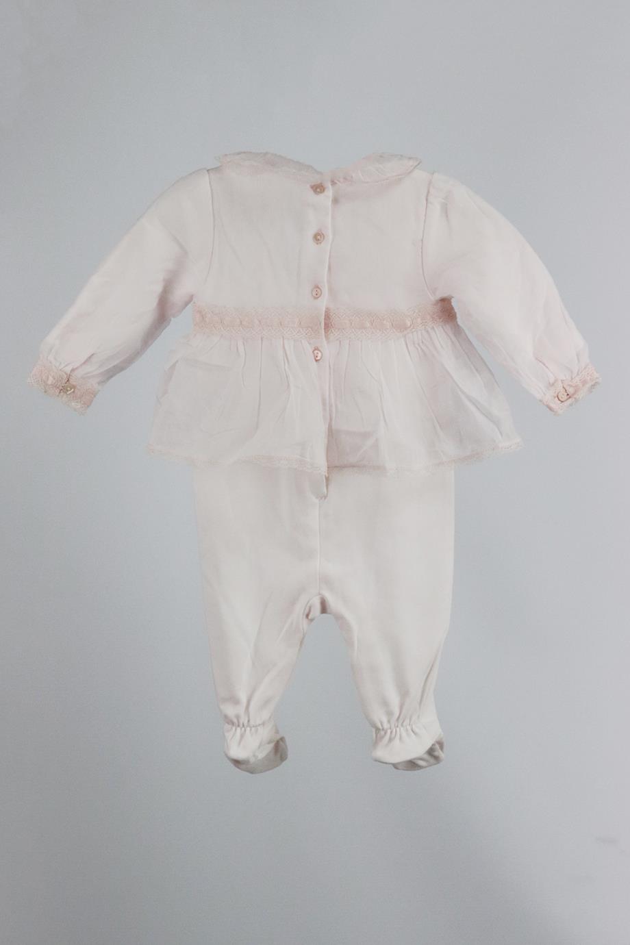 CHRISTIAN DIOR BABY GIRLS COTTON BABYGROW 3 MONTHS
