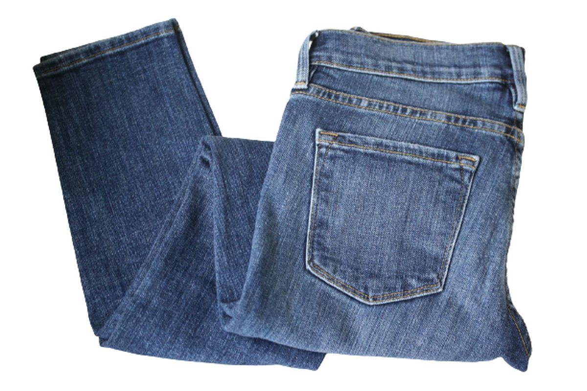 FRAME LE SKINNY DE JEANNE SEVILLE DISTRESSED JEANS W25 UK 6/8