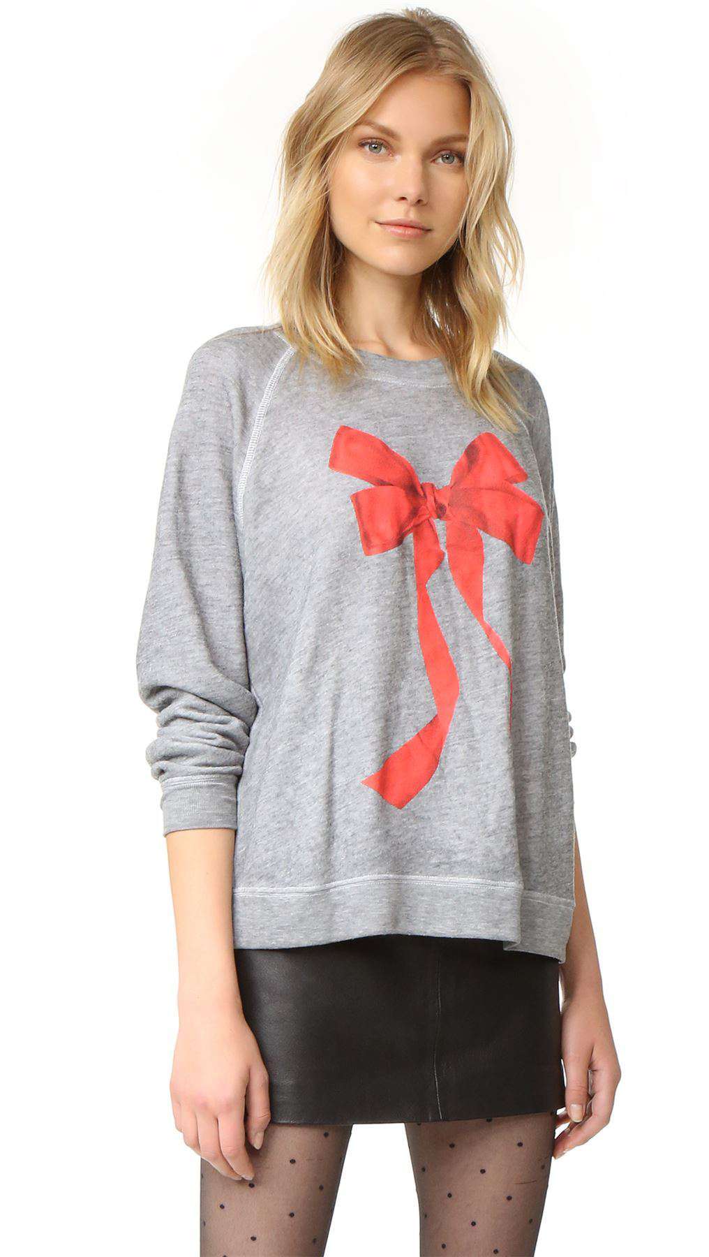 WILDFOX COUTURE I'M THE PRESENT SWEATER SMALL